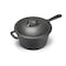 Commercial Chef 2 Quart Cast Iron Saucepan, Dutch Oven Cast Iron Saucepan CHCI20 - alternate 1